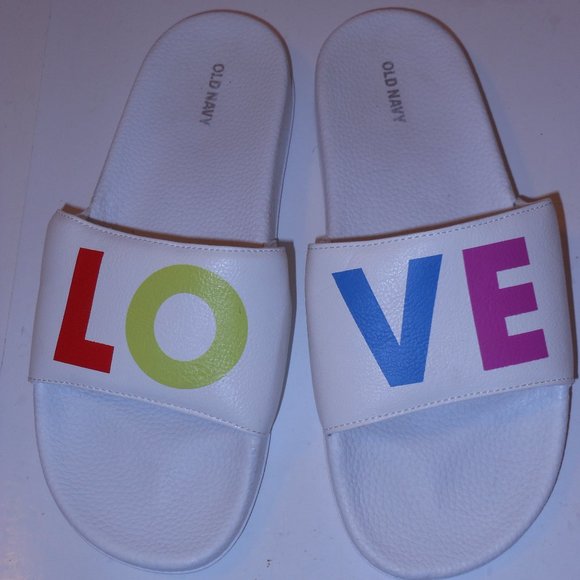 OLD NAVE LOVE FLIP FLOPS SIZE 10-11 LARGE MEDIUM - Picture 1 of 7